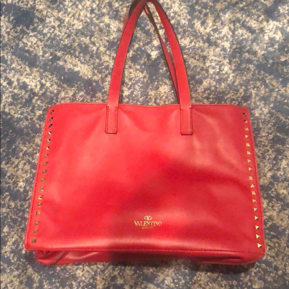 Valentino leather tote